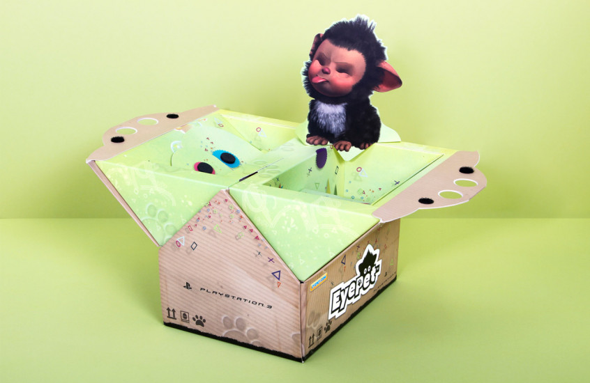 EyePet - Game Studio — Articulating packaging for the EyePet game.