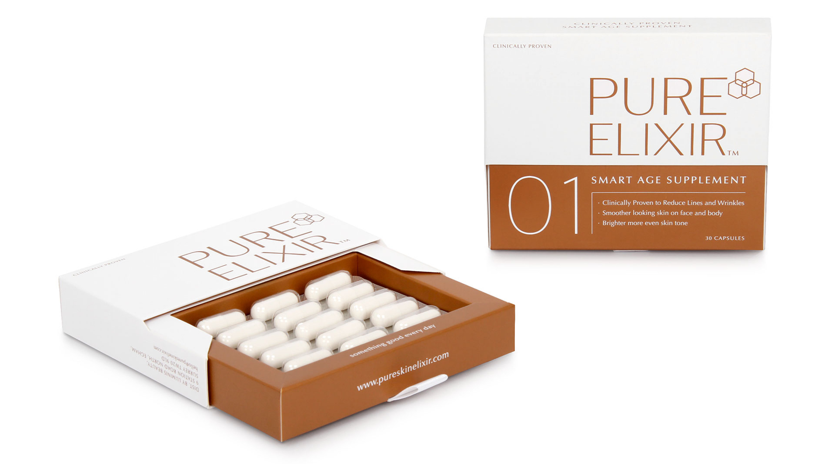 Pure Elixir 01 Smart Age Supplement Packaging